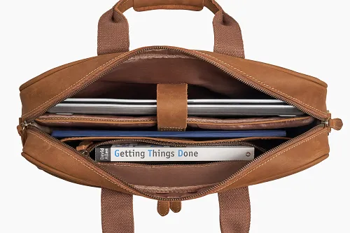 The Executive Leather Laptop Bag