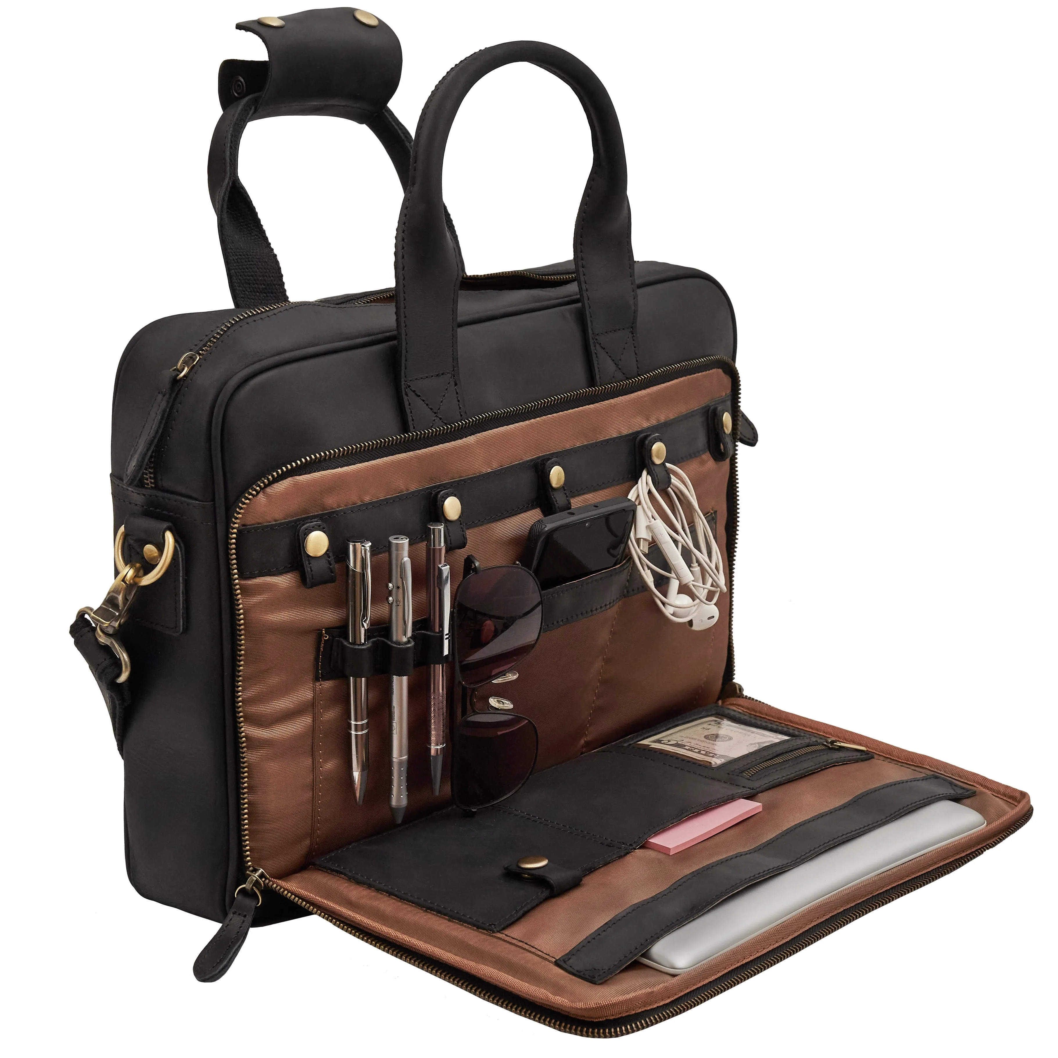 The Executive Leather Laptop Bag