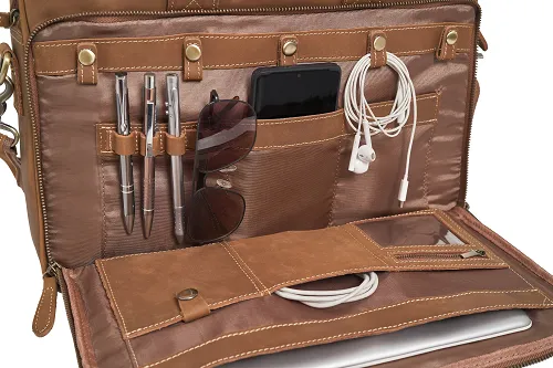 The Executive Leather Laptop Bag