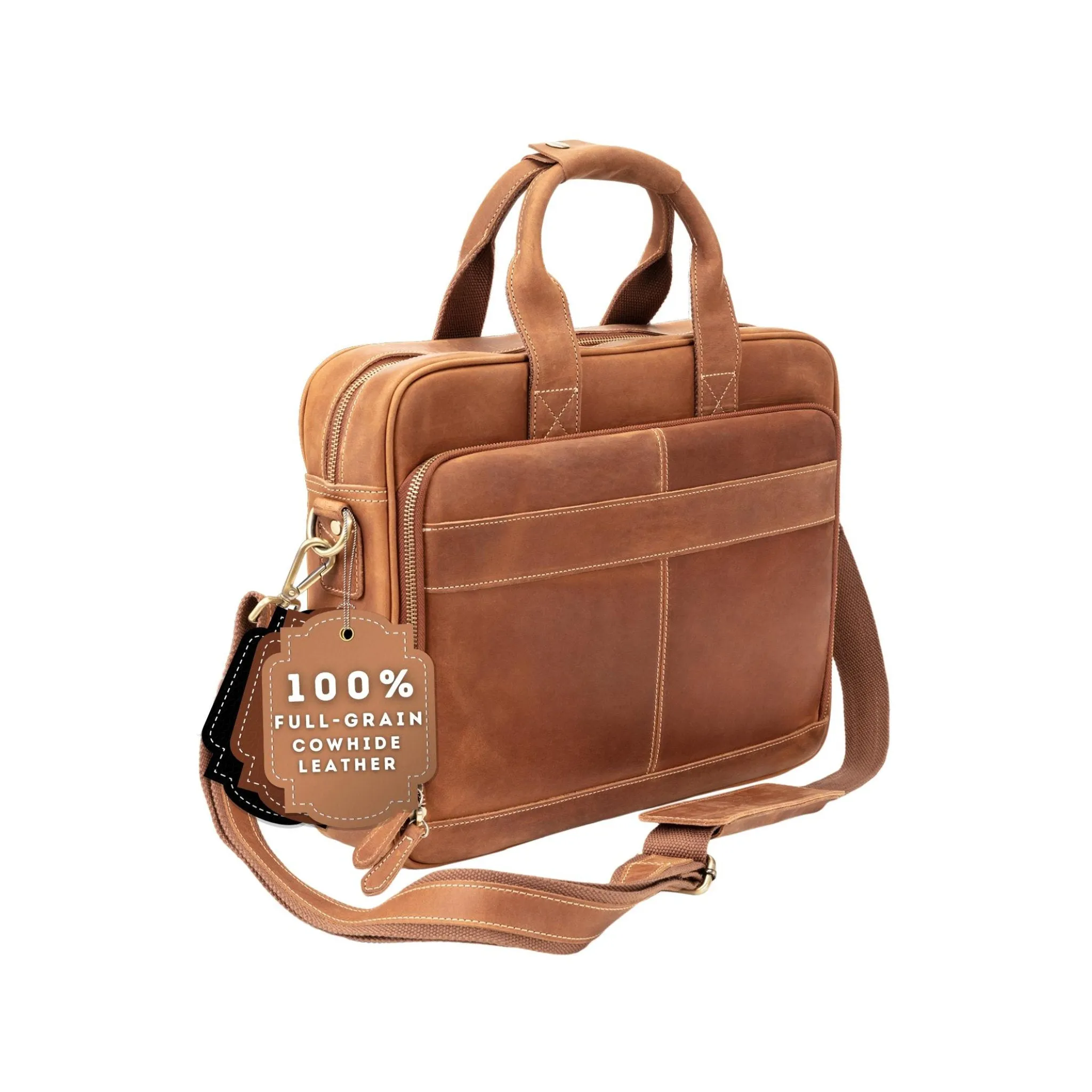 The Executive Leather Laptop Bag