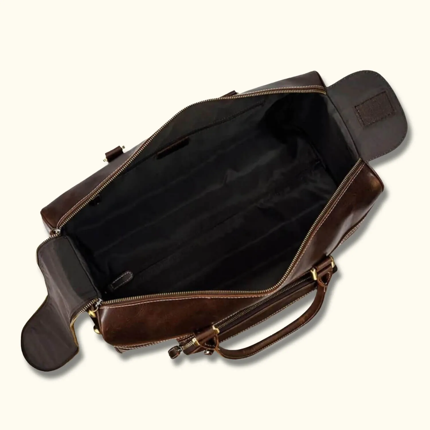 The Lawful - Leather Duffle with Wheels