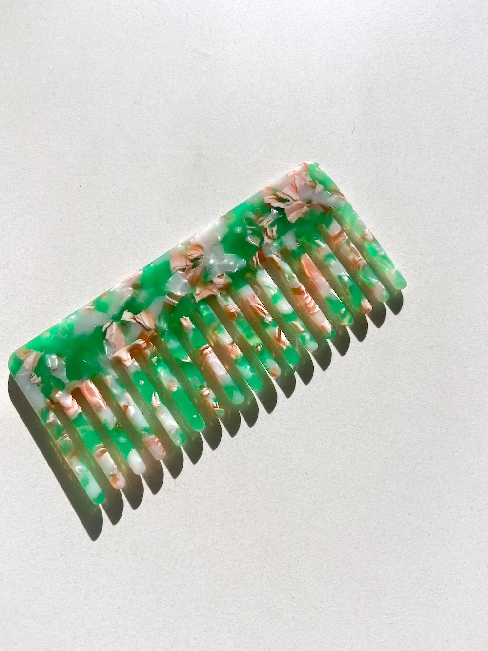 Tortoise Acetate Wide Tooth Comb | Eco-Friendly