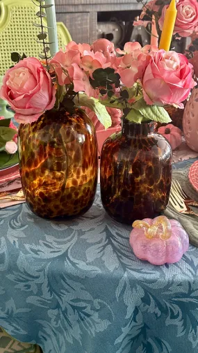 Tortoise Shell Vase - Glass