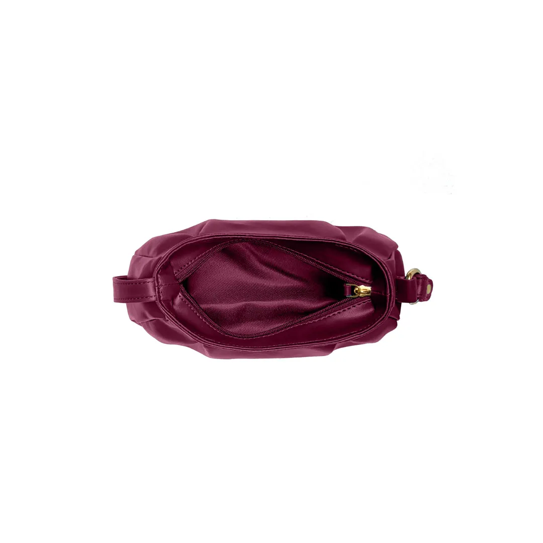 Trendy Maroon Baguette Bag Perfect For Women & Girls