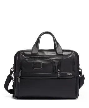 Tumi Alpha Expandable Organizer Laptop Brief - Leather