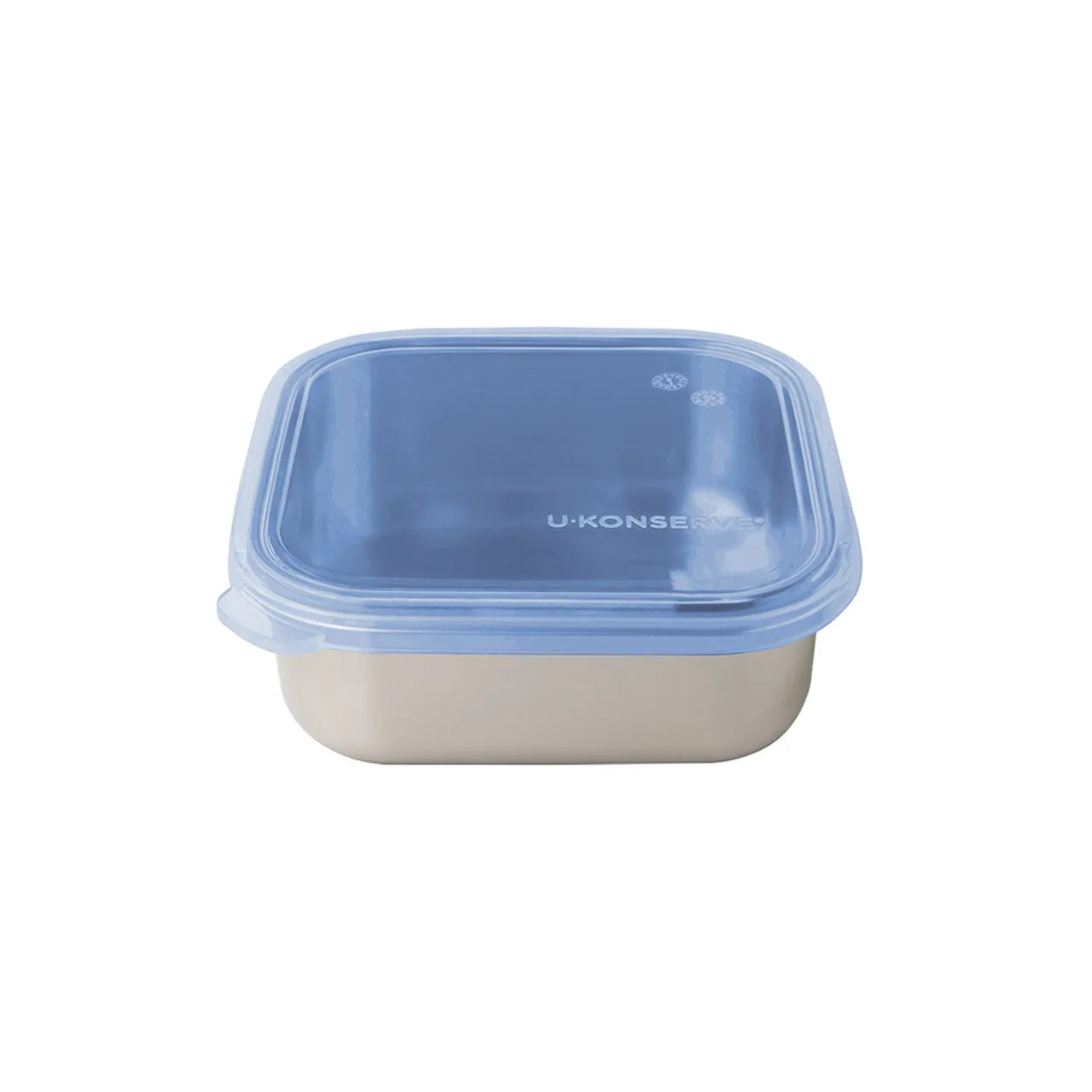 U-Konserve Square Stainless Steel To Go Container - 15oz / Assorted Lid Colours