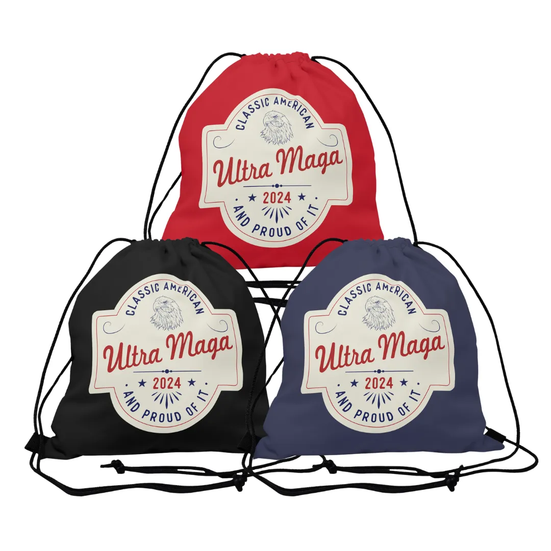 Ultra MAGA "Classic American and Proud of It" Drawstring Bag