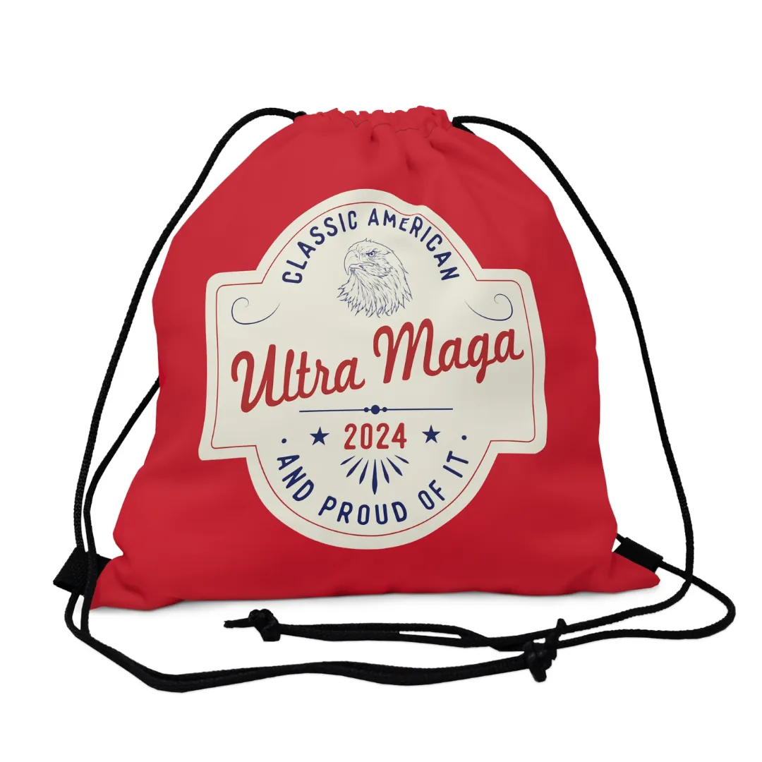 Ultra MAGA "Classic American and Proud of It" Drawstring Bag