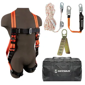 V-Line Bag Roof Kit: FS99280-E Harness, 018-7003 VLL, FS88560-E3 Lanyard, FS870 Anchor, FS8175 Bag