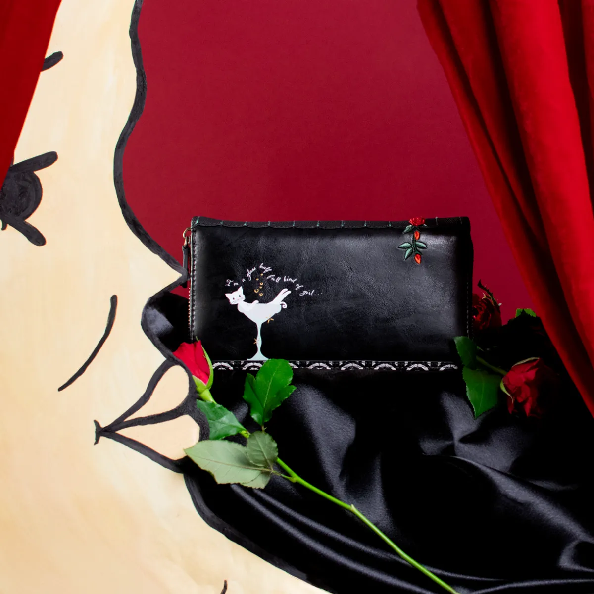 Vendula's Purrlesque Club Large Ziparound Wallet