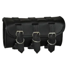 VS107H Vance Leather 3 Strap Square Plain Tool Bag