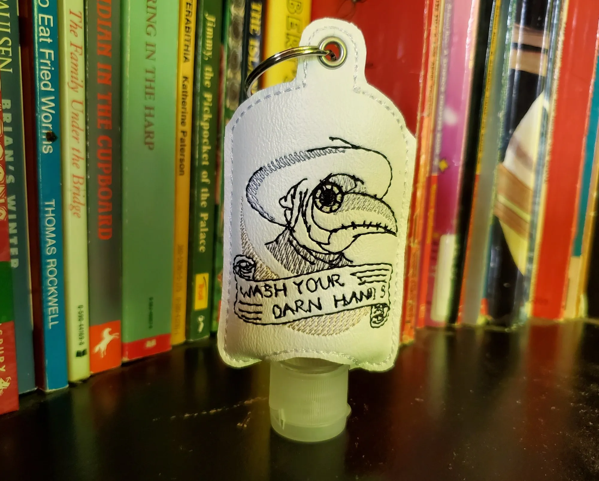 Wash your Darn Hands - Hand Sanitizer Holder - White