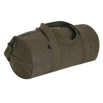 Waxed Canvas Shoulder Duffle Bag - 19 Inch