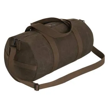 Waxed Canvas Shoulder Duffle Bag - 19 Inch