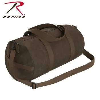 Waxed Canvas Shoulder Duffle Bag - 19 Inch