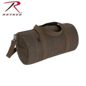 Waxed Canvas Shoulder Duffle Bag - 19 Inch