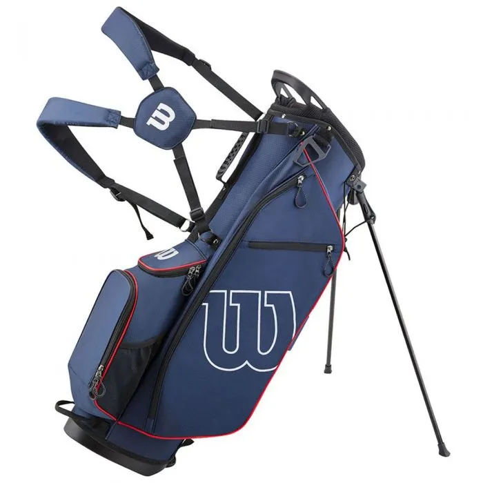 Wilson Prostaff Stand Bag - Navy/Red