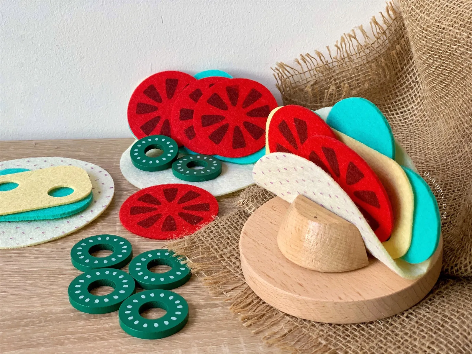 Wood & Felt Taco Play Set