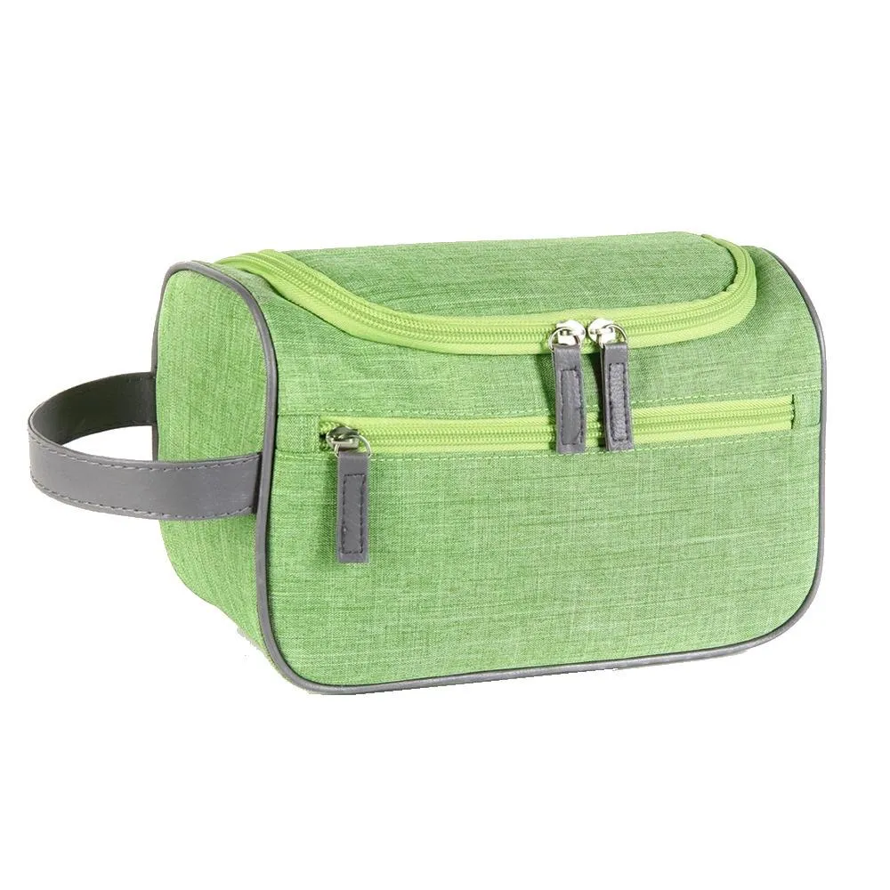 Zippered Toiletry Bag With Hanging Hook For Travel