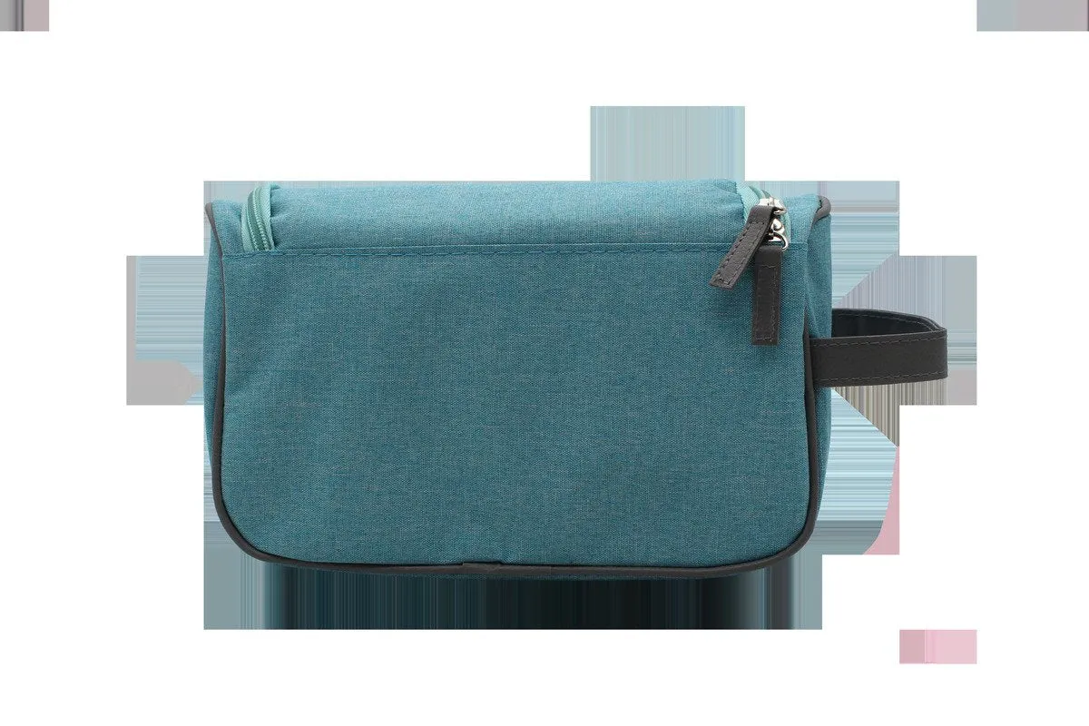 Zippered Toiletry Bag With Hanging Hook For Travel